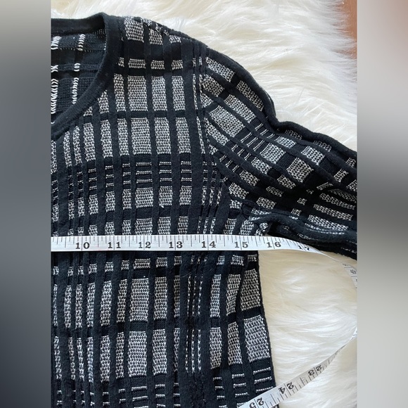 Ann Taylor Factory Black & White Sweater/Cardigan Size XS - Picture 7 of 8